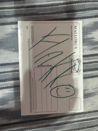 Postal firmada Rels B Mallorca