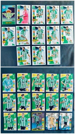 Cromos Real Betis Adrenalyn 20/21 y 22/23