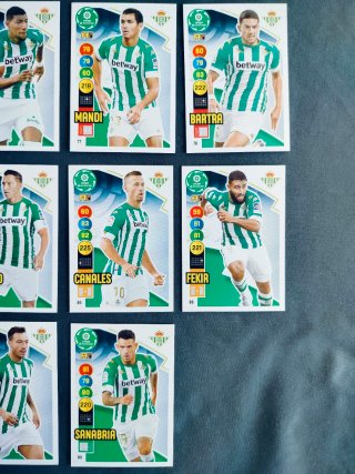 Cromos Real Betis Adrenalyn 20/21 y 22/23
