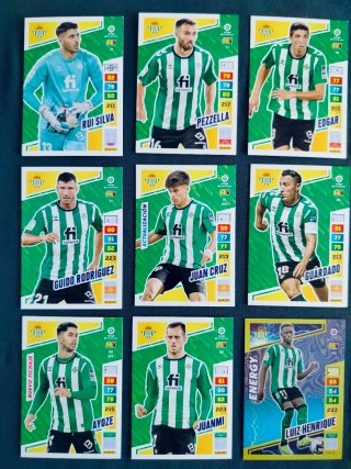 Cromos Real Betis Adrenalyn 20/21 y 22/23