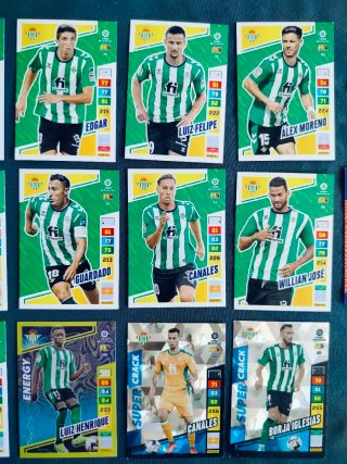 Cromos Real Betis Adrenalyn 20/21 y 22/23