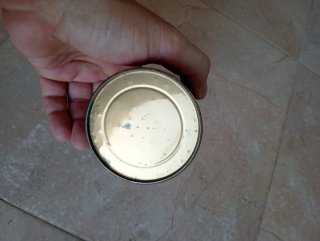 Antiguo bote tomate porta lápices