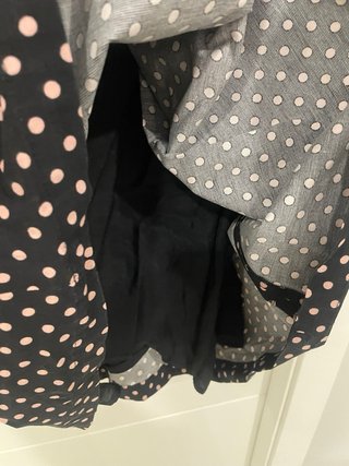 Vestido Pin-up Mango Lunares Negro Rosa
