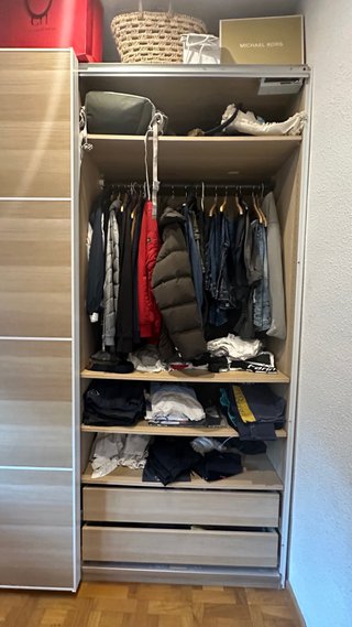 Armario puertas correderas madera
