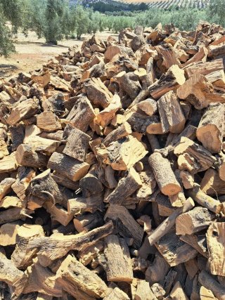 Leña de olivo para chimenea y estufa