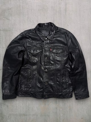 Cazadora Levi's Piel Búfalo Talla XL Negra