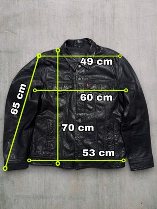 Cazadora Levi's Piel Búfalo Talla XL Negra