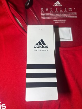 Camiseta tirantes Adidas mujer roja XL