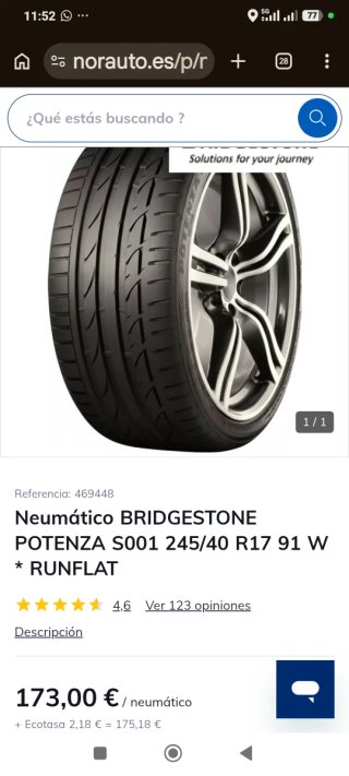 Neumáticos nuevos 245/40/17 91W año 2024
