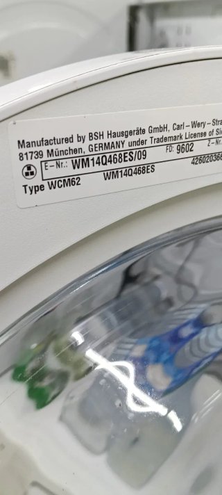 LAVADORA CARGA FRONTAL SIEMENS 8 KG RPM 1400