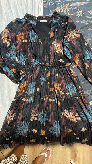 Vestido estampado floral muy Bonito talla única
