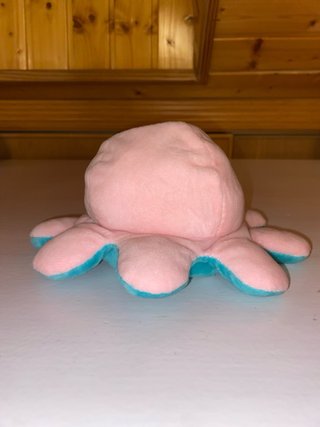 Pulpo Peluche Reversible Azul Rosa
