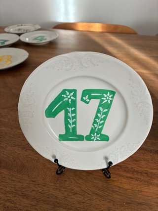 Lote Marcasitios / Números de Mesa Boda - Platos