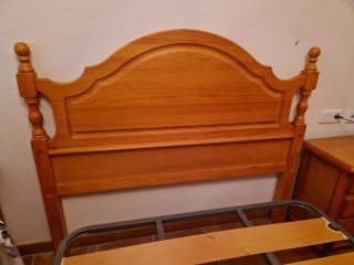 Cabecero de madera provenzal 135cm miel