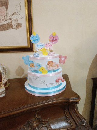 Torta scenografica nascita Boy or Girl