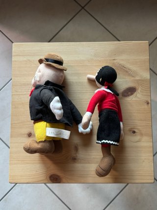Peluche Poldo e Olivia Vintage