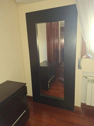 Espejo de pared grande con marco madera