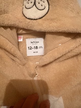 Pijama oso bebé peluche