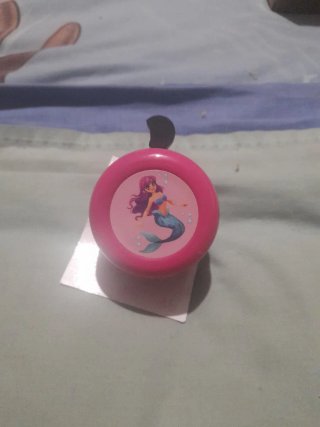 Timbre de bicicleta infantil rosa
