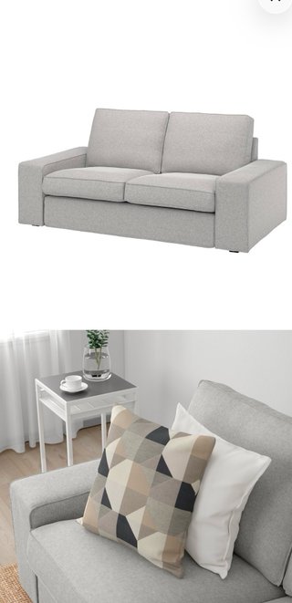 Fundas Sofá KIVIK 2 Plazas Gris