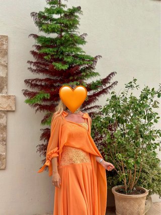 Vestido Rocio Osorno Naranja