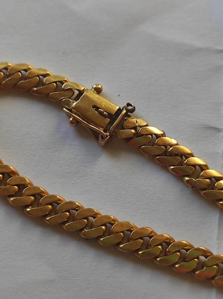 Pulsera esclava oro de dieciocho quilates