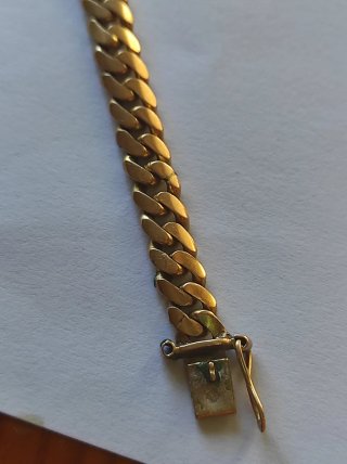 Pulsera esclava oro de dieciocho quilates
