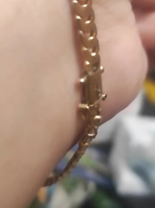 Pulsera esclava oro de dieciocho quilates