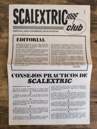 Lote 4 revistas Scalextric Club antiguas