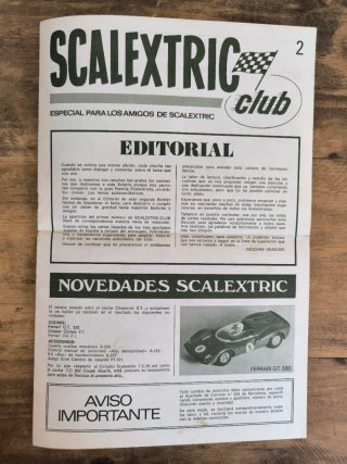 Lote 4 revistas Scalextric Club antiguas
