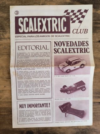 Lote 4 revistas Scalextric Club antiguas