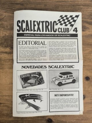 Lote 4 revistas Scalextric Club antiguas