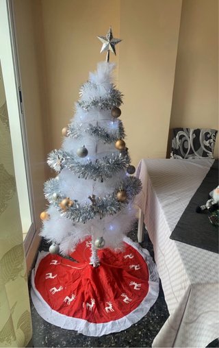 Árbol de Navidad Blanco sin Adornos