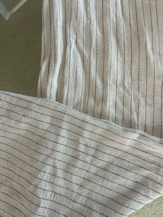 Pantalones anchos rayas grises