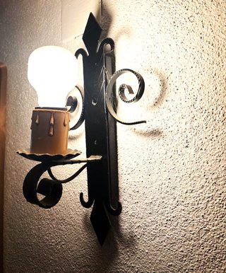 Aplique de pared hierro forjado