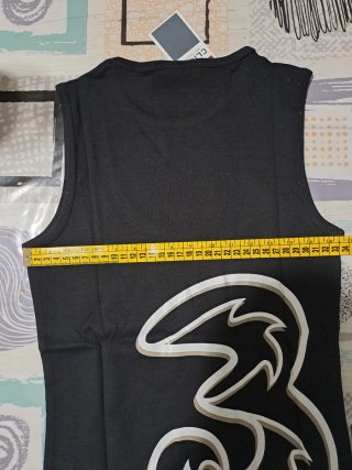 Canottiera Clique nera vintage taglia S/36