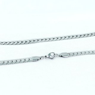 Collar Plata 925 Cadena Cubana Eslabones