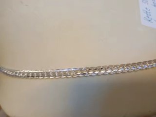 Collar Plata 925 Cadena Cubana Eslabones