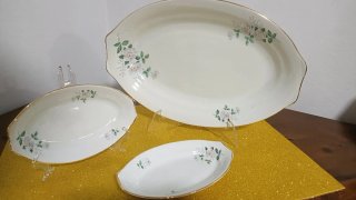 Juego fuentes porcelana vintage Piros Vigo