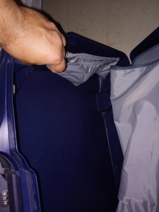 Maleta Grande Samsonite Azul, vintage.