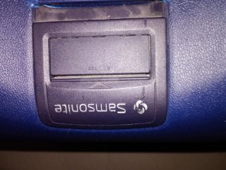 Maleta Grande Samsonite Azul, vintage.