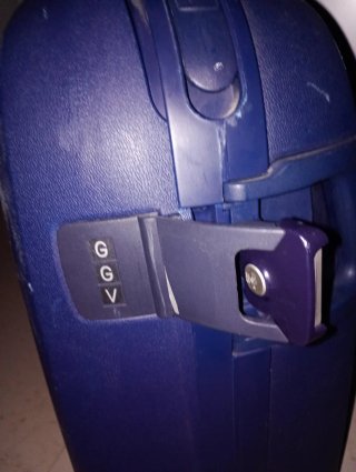 Maleta Grande Samsonite Azul, vintage.