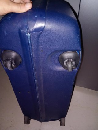 Maleta Grande Samsonite Azul, vintage.