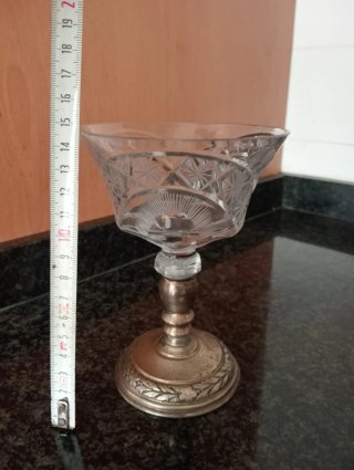 6 Copas Antiguas de Cristal Tallado