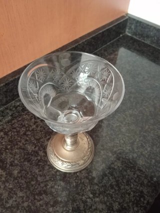 6 Copas Antiguas de Cristal Tallado