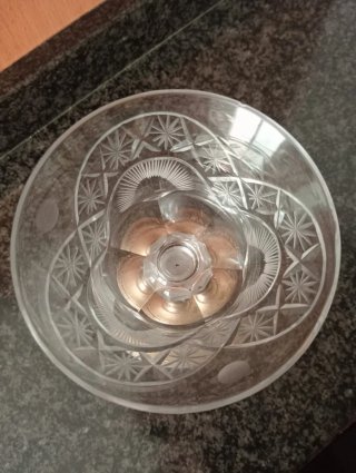 6 Copas Antiguas de Cristal Tallado