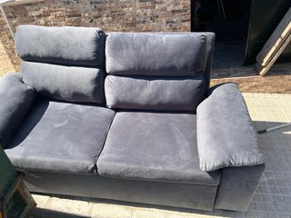 Sofá Cama Gris Tela