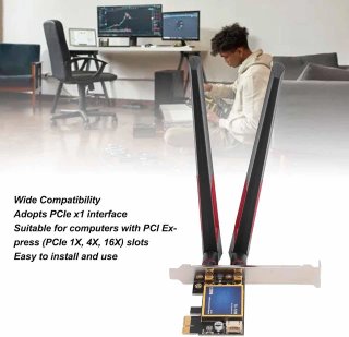 Scheda WiFi PCIe 1200M 5GHz Interna PC
