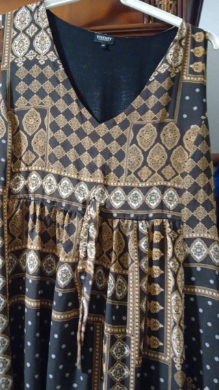 Vestido largo VIVENTY estampado talla M