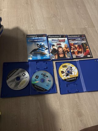 Lote 6 juegos PS2: Splahdown, WWE, FIFA, etc.
